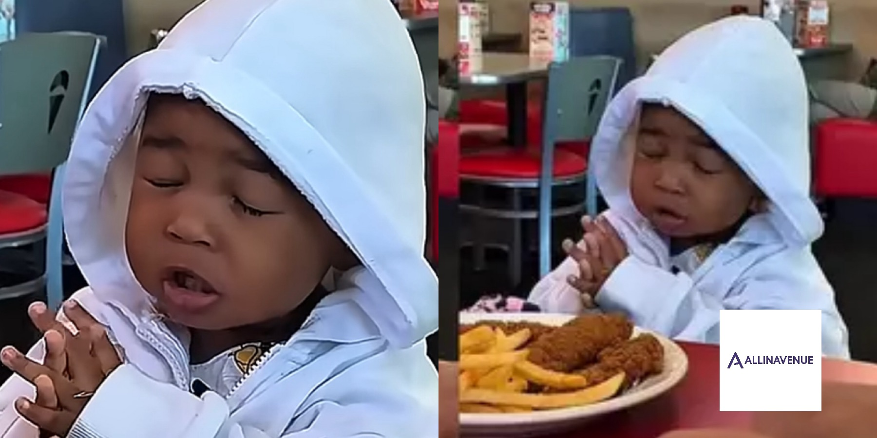 Adorable Toddler Thanks the Lord Before Eating, Capturing Hearts Everywhere…