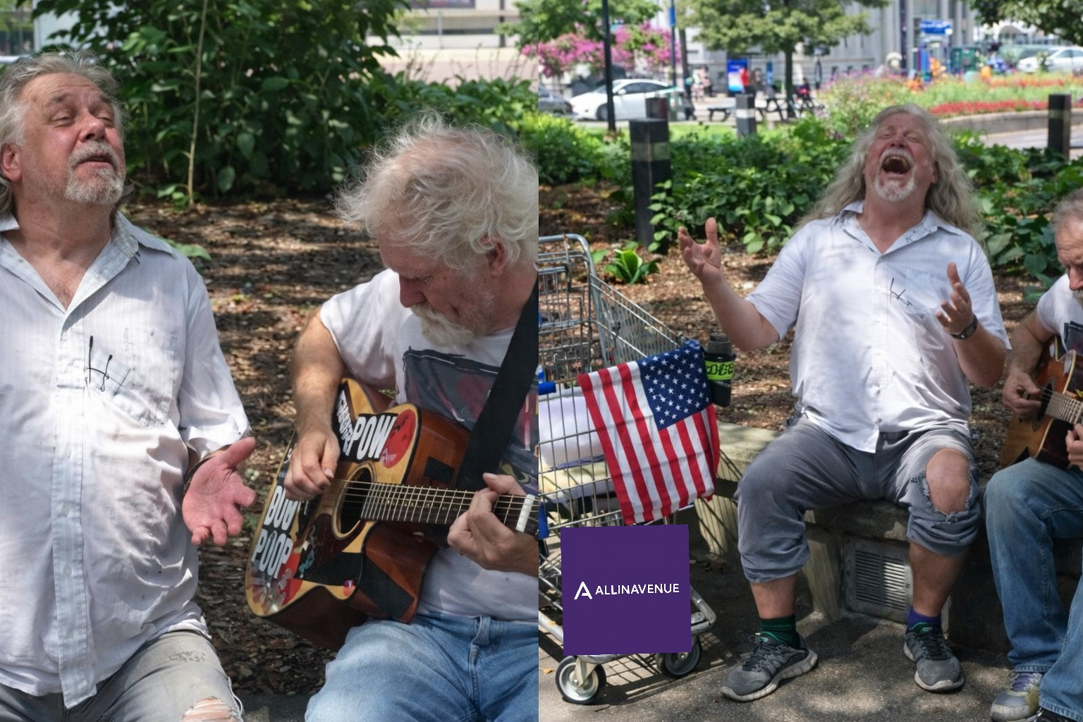 A Homeless Musician Plays ‘Hallelujah’… Then His Friend Sings and Everyone Stops