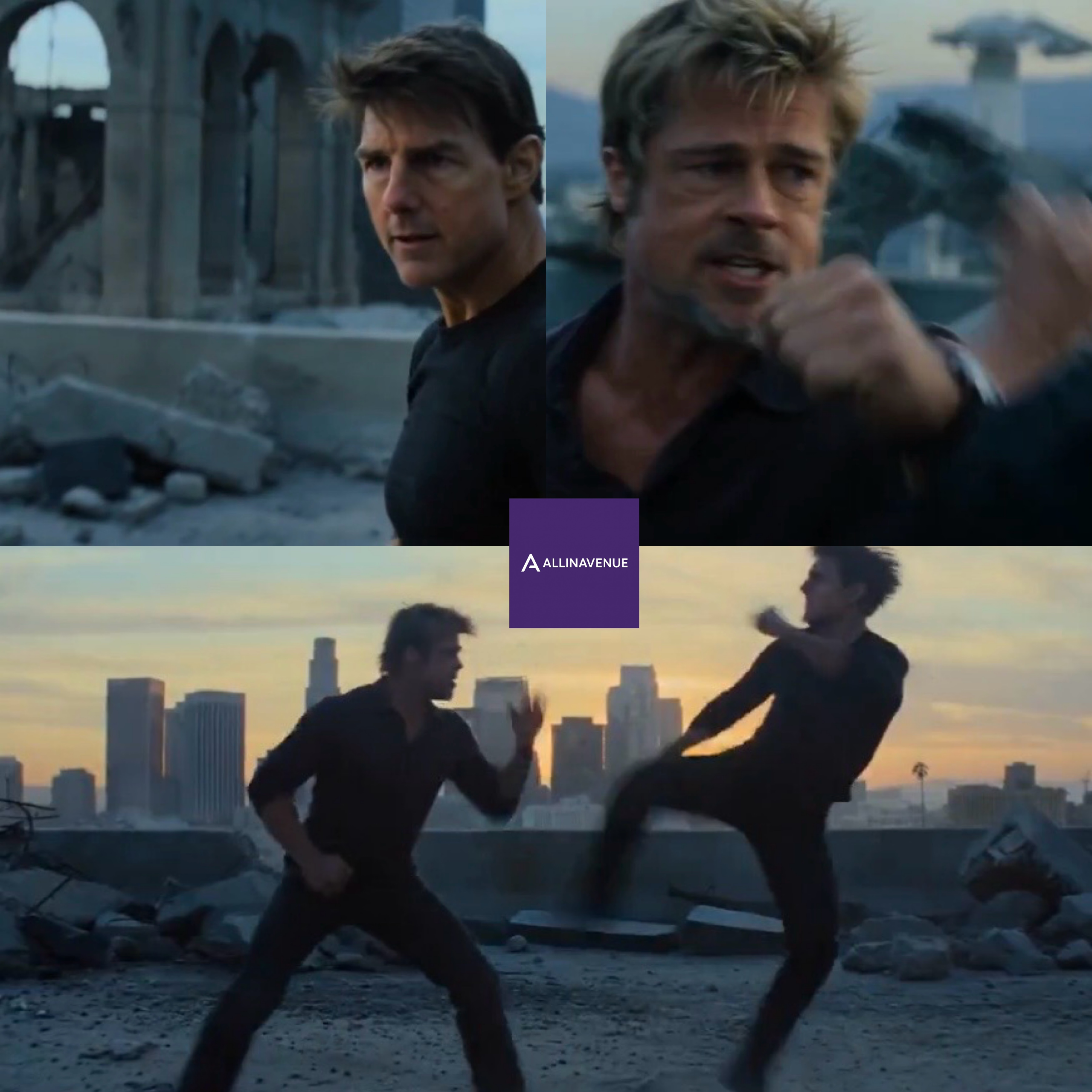 ‘Hollywood Freaks Out Over Terrifyingly Realistic AI Video of Cruise vs. Pitt’. Video