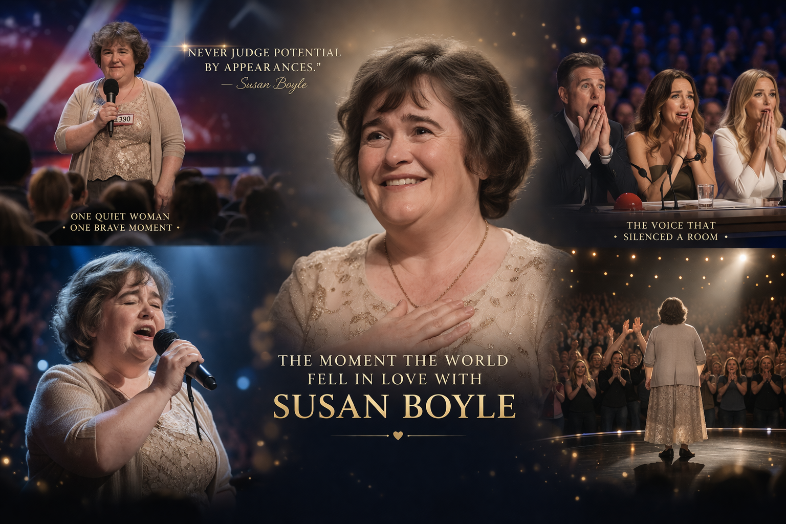From Doubt to Standing Ovation: The Moment That Changed Everything…The story of incredible Susan Boyle…