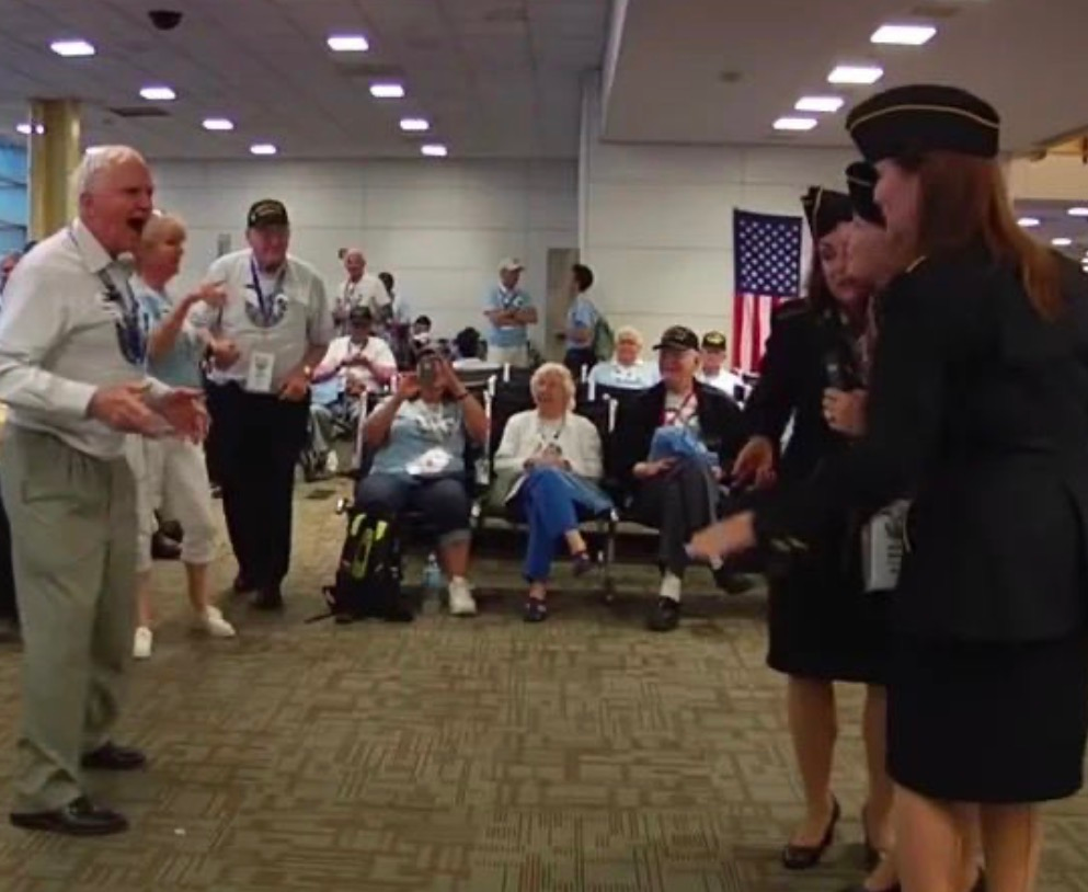 Flight Delayed? These Veterans Turned an Airport Into a Dance Floor[video]..