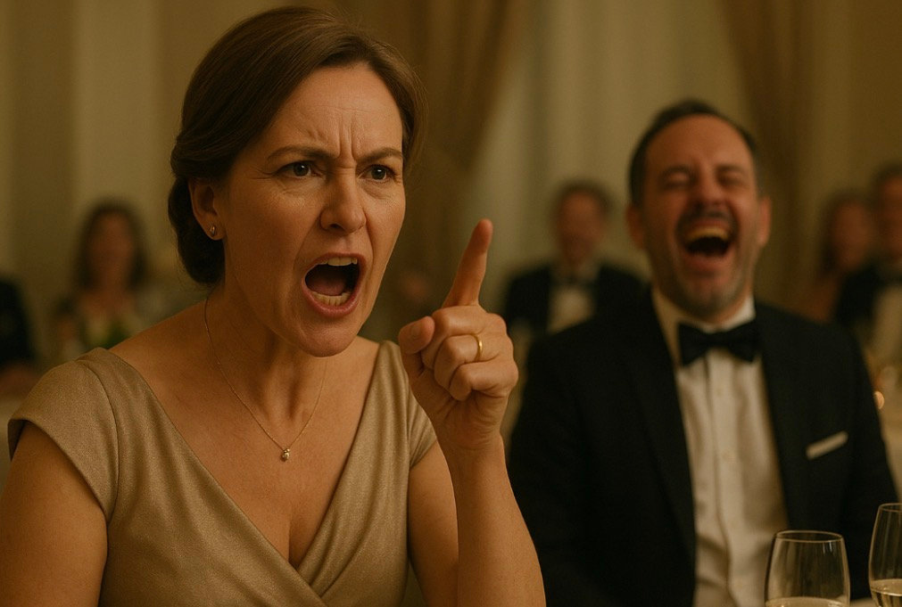 Der Moment, in dem alle den Atem anhielten: Eine Mutter weist den Schwiegervater auf der Hochzeit in seine Schranken!