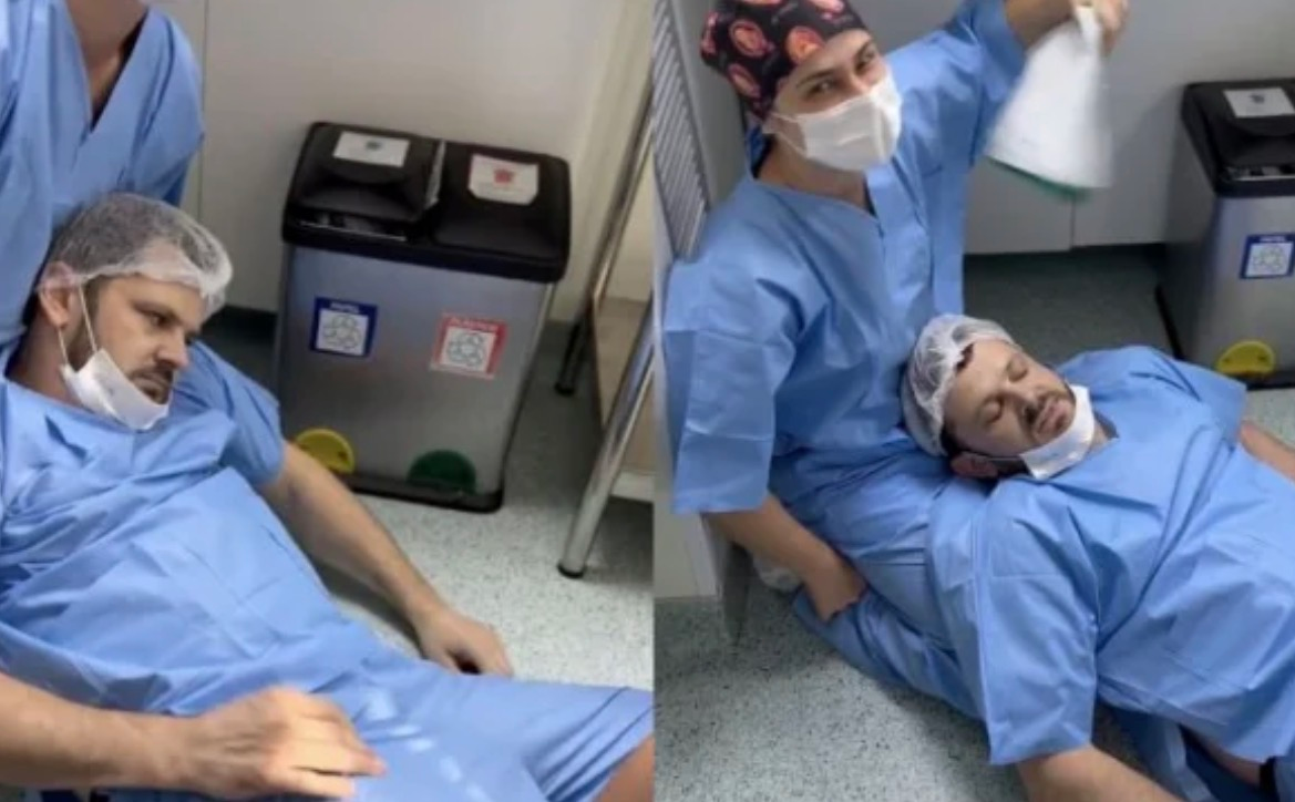Man Faints During Wife’s Childbirth and Instantly Becomes an Internet Sensation…