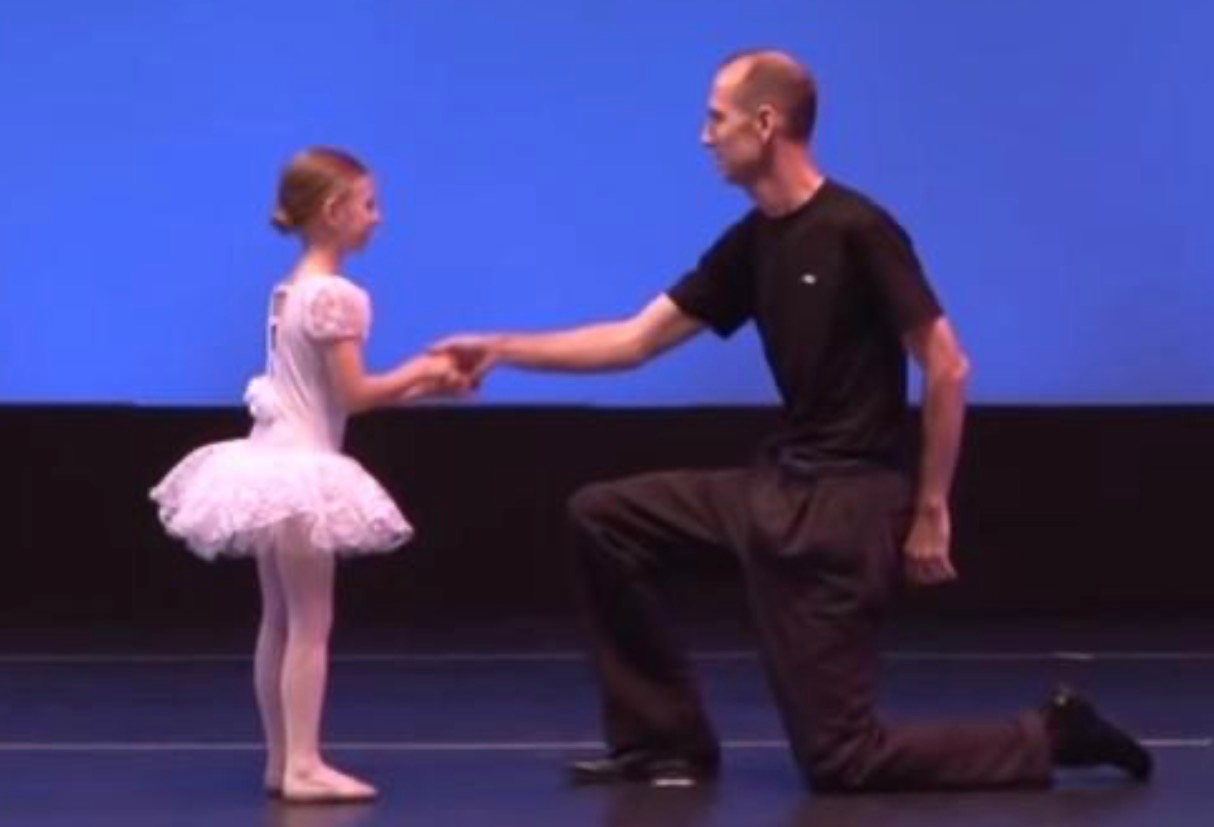 Father’s Emotional Dance With His Daughters Leaves Audience in Tears