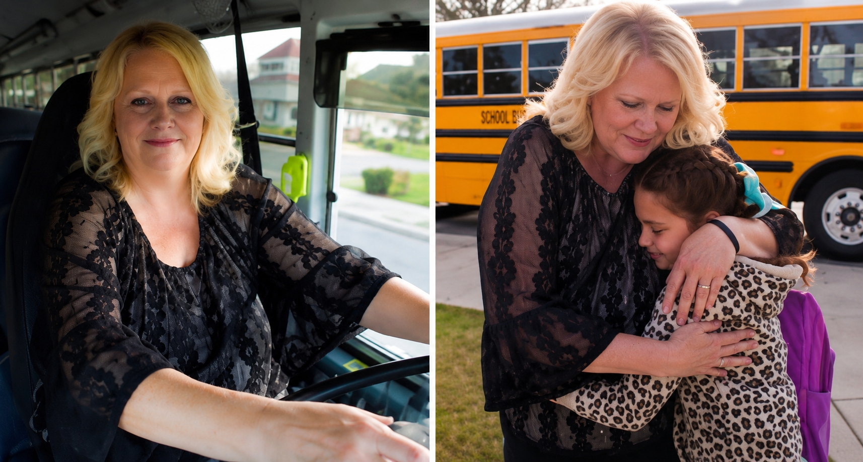 The father discovered that the bus driver was keeping the little girl a few minutes longer than the other students because of her hair.