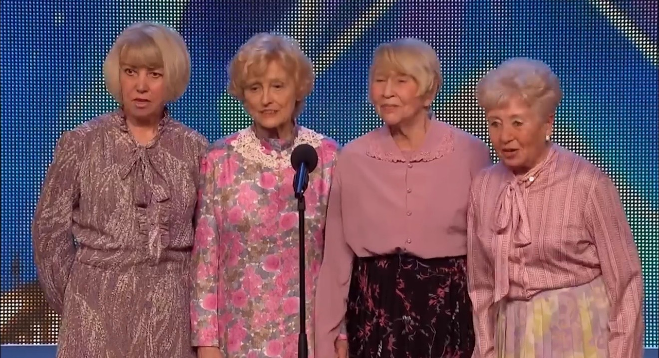 Nobody Expected This From Four Grandmothers on a Talent Show Stag