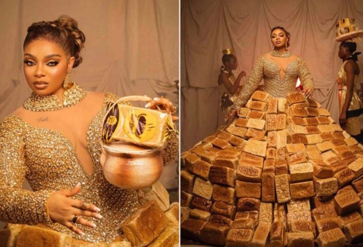 A Dress Made From 500 Loaves Became the Red Carpet’s Most Viral Moment