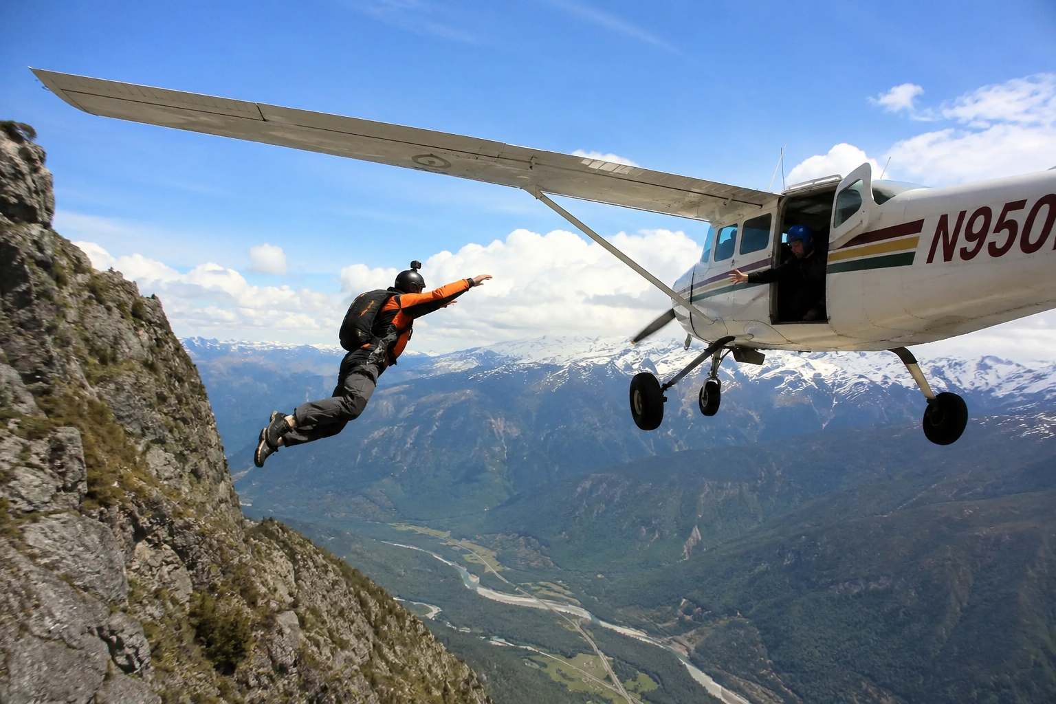They Jumped Off a Mountain and Landed Inside a Flying Plane. Over 5 Million Views and Counting